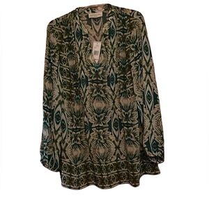 NWT Jones NY Long Sleeve Blouse size 1X